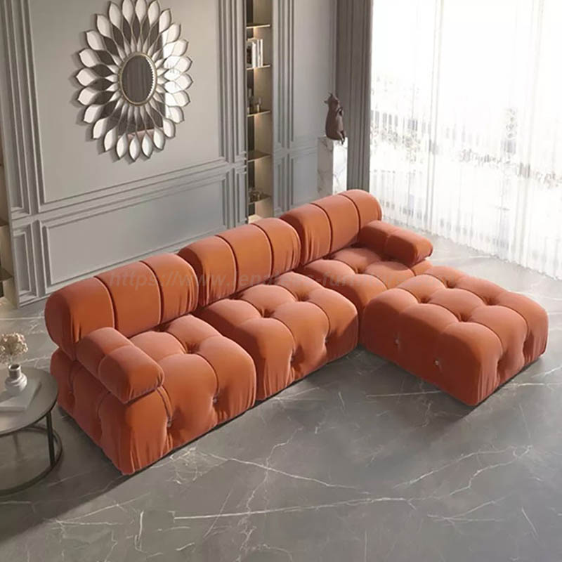 Moderni Chesterfield Modulaarinen poikkipintainen sohva